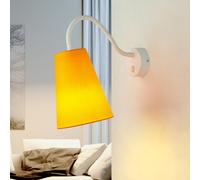 Lampada da Lettura Arancione Bianco Flessibile con Interruttore Banta Parete