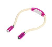 Lampada da lettura da collo sopra il collo alimentata a batteria lampada da lettura per libri a letto rosa