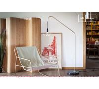Lampada da lettura in metallo e marmo, stile scandinavo, 80x30x142 cm, design snello e versatile