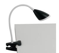 LAMPADA DA LETTURA LED HEGEL NERA CON PINZA 3,7W 450LM 4000K 9,5X9,5X33CM