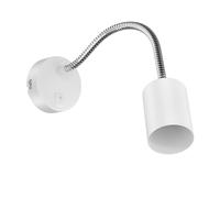 Lampada da lettura/parete WAIKA interruttore a collo di cigno bianco opaco 1x