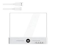 Lampada Da Libro Piatta - Lampada Da Lettura Ricaricabile | Lampaada Da Pannello Portatile Dimmerabile, Lampaada Lettura A Pannello A LED Per La Biblioteca Notturna Della Buona Notte, Camera Da