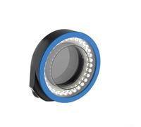 Lampada da microscopio regolabile 32 LED Doppia luce polarizzata per sorgente per analisi biologica 70x66mm Nero