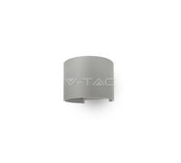 LAMPADA DA MURO APPLIQUE 6W GRIGIO ESTERNO IP65 DOPPIO LED V-TAC VT-756