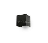 LAMPADA DA MURO APPLIQUE 6W NERO ESTERNO IP65 DOPPIO LED V-TAC VT-759 NATURALE