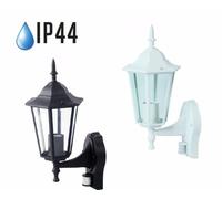 LAMPADA A PARETE LANTERNA ATTACCO E27 UP BIANCA CON SENSORE MOVIMENTO VT-751-LED7071 V-TAC