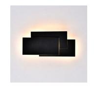 V-Tac VT-712 Lampada da Muro Wall Light LED 12W Forma Rettangolare Colore Nero - SKU 8204 / 8205 - Temperatura Colore: Bianco Caldo
