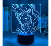 Lampada da notte 3D Lampada da illusione Anime DR Stone Lampada da notte a LED per arredamento camera da letto per bambini Nightlight Regalo di compleanno Lampada da tavolo per camera Gadget Anime