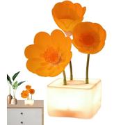 Lampada da notte a fiori, luce notturna a LED da scrivania | Lampada da scrivania ricaricabile e dimmerabile,Design senza fili, decorazione domestica per la scuola materna, il soggiorno, la camera dei