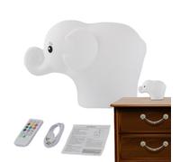 Lampada da notte a forma di elefante, luce notturna a forma di elefante, luce notturna per bambini, ricaricabile tramite USB, lampada per bambini
