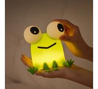 Lampada da notte a forma di rana, lampada da comodino con funzione di regolazione della luminosità a 3 livelli, timer, ricaricabile tramite USB, sensore touch, adatta per camera da letto di bambini e 