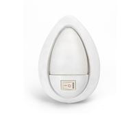Lampada da notte a Led Goccia da presa 1W Bianco freddo 6500K con interruttore Aigostar