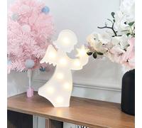 Lampada da notte a LED Lampada a forma di angelo bianco fata Lampada decorativa