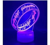 Lampada Da Notte A Led Ottica Unica 3D Lampada Da Notte Decorativa Per Camera Da Letto Per Il Signore Degli Anelli