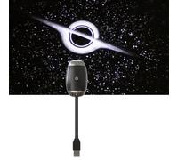 Lampada da notte con proiettore Galaxy 2 in 1, lampada portatile USB con proiezione di stelle e cielo stellato, luci LED regolabili per camera da letto e tetto dell'auto (Buco nero)