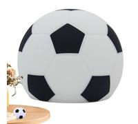 Lampada da notte da calcio per ragazzi | Illuminazione ricaricabile in silicone con sette colori | Luce notturna lenitiva a forma di pallone da calcio, per casa, ufficio, bar, feste, soggiorno, camera