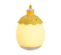 Lampada da notte per bambini, luci notturne per camera da letto, a forma di torta, dimmerabile, ricaricabile, accessorio da scrivania per la decorazione della casa per asilo e camera da letto