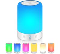 Lampada da notte romantica, controllo touch con batteria ricaricabile, altoparlante Bluetooth per la riproduzione di musica, luci dimmerabili per
