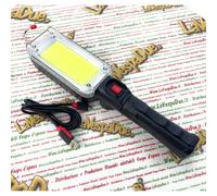 Lampada da officina lavoro a LED HEAVE DUTY ricaricabile e snodabile con base ma