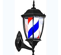 Lampada da palo da Barbiere in Stile Classico - Insegna a LED Impermeabile per Parrucchiere e Barbiere, luci rotanti a Parete per Interni ed Esterni - Risparmia energia.