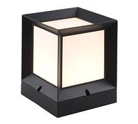 Lampada da palo quadrata per esterni Lampada da pilastro per cancello impermeabile Lampada da tavolo per percorso Colonna Faro Recinzione Ingresso Villa Lanterna Illuminazione esterna per giardino