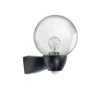 LAMPADA DA PARETE 100% PEAKPOWER AL P Monza 130 - Nero, Da , Sensore di movimento, IP44, ABS e vetro