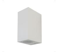 LAMPADA DA PARETE 2 ATTACCHI GU10 UP DOWN BIANCA QUADRA VT-7652-LED7541 V-TAC