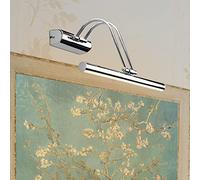 Lampada da Parete 35 cm per Quadri Applique a LED 7W Illuminazione per Interni - color Cromo