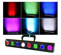 Lampada da parete a 8 LED RGBW 4 in 1 DMX, effetto luce da discoteca for DJ, feste, par, palco, bar, feste, matrimoni, Natale, Halloween, decorazioni,Efficienza Energetica
