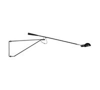 Lampada Da Parete A Braccio Oscillante Con Interruttore E Spina Vintage Ndustrial, Applique Da Parete Orientabili A 360° Per Soggiorno, Camera Da Letto, Ufficio, Dimensioni 150X85x37cm,Nero