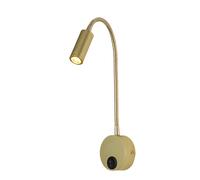 Lampada da parete a collo di cigno LED 3W bianco caldo AC85-265V cablaggio tipo D