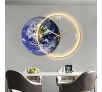 Lampada da parete a LED 3D Moon, illuminazione moderna Art Déco, orologio da parete minimalista per decorazioni per la casa, sculture da parete, decorazioni artistiche da appendere alla parete, decora