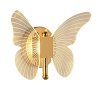 Lampada Da Parete A LED A Farfalla Moderna For Interni In Metallo Acrilico Cablata For Comodino Con Regolazione Tricolore Risparmio Energetico