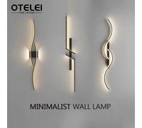 Lampada Da Parete a LED a Striscia Lunga Telecomando Moderno Oscuramento Gold 80