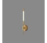 Lampada da parete a LED a tubo lungo a 2 luci Lampada da parete a LED lineare per corridoio Lampada da parete in metallo nero per bagno Vanity Light Bar Comodino Lampada da parete notturna per camera