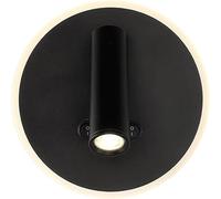 Lampada da parete a LED, applique da parete con faretto, luce di lettura da comodino, apparecchi di illuminazione a parete a LED da 10 W con doppio interruttore,lampada un aspetto elegante