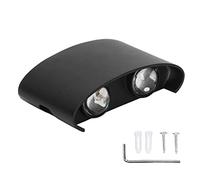 Lampada da Parete a LED, Applique in Lega di Alluminio Pressofuso con Copertura in Cristallo per Uso Interno Ed Esterno Lampada da parete a LED moderna Portico del Giardino Dell'hotel (luce bianca)