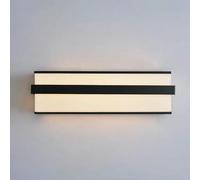 Lampada da Parete a Led, Applique Nera Di Metà Secolo, Lunga Striscia, Corridoio, Vintage, Oro, Industriale, Lineare, Montata (Waves)/Onde Dei Delfini