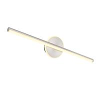 Lampada da parete a LED bagno lampada da bagno lampada da parete specchio luce moderna, metallo nichel acrilico opale, 10W 720Lm bianco neutro, L 60,8 cm