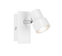 BRILONER Leuchten - Faretto da soffitto a LED, 1 lampadina, lampada girevole e inclinabile, 1x GU10, 5 Watt, 460 Lumen, 3.000 Kelvin, bianco