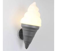 Lampada da parete a LED compatibile con paralume gelato carino Compatible with camera da letto - Applique da parete moderna - Lampada da comodino conica arancione,lampada un aspetto elegante