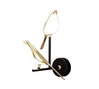Lampada da parete a LED dal design moderno con uccello dorato, corridoio, corridoio, scale, soggiorno, applique, decorazione a camera da letto, apparecchi di illuminazione(5500 7000k,2 bird)