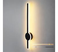 Lampada da parete a LED dimmerabile per interni Sconce Striscia lunga Luci da parete verso l'alto Luminosità regolabile Strisce moderne Luci Bar in alluminio acrilico Soggiorno Camera da letto Corrido