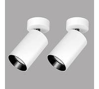 Lampada da Parete a LED, faretto da soffitto, 2 Pezzi, Lampada da soffitto Regolabile, faretto da Superficie Bianco, Illuminazione per Quadri da Galleria, faretti direzionali per mobili da Cucina