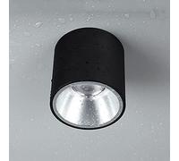 Lampada da Parete a LED, faretto da soffitto, faretto da Incasso, IP65, Illuminazione da soffitto per Bagno, faretti da 7 W per corridoio, Balcone, corridoio, soggiorno/nero-3000K