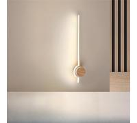Lampada da Parete a LED in Legno, Applique da Parete a Strisce Lunghe, Moderna Lampada da Parete per Comodino, da Interno, in Alluminio, lineare, con Specchio, Creativa, Semplice, per Soggiorno