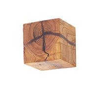 Lampada da parete a LED in legno lampada da lettura a parete paralume in vetro smerigliato, applique in legno lampada da comodino illuminazione arte creativa per la camera da letto soggiorno luci corr