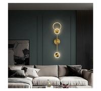 Lampada da parete a LED in rame minimalista nordico, luce di lusso, corridoio, soggiorno, sfondo, camera da letto, comodino, applique da parete,Plafoniera Lampadario Da Soffitto