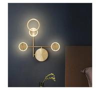 Lampada da parete a LED in rame minimalista nordico, luce di lusso, corridoio, soggiorno, sfondo, camera da letto, comodino, applique da parete,Plafoniera Lampadario Da Soffitto