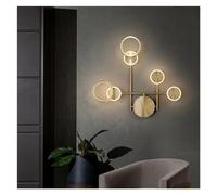 Lampada da parete a LED in rame minimalista nordico, luce di lusso, corridoio, soggiorno, sfondo, camera da letto, comodino, applique da parete,Plafoniera Lampadario Da Soffitto